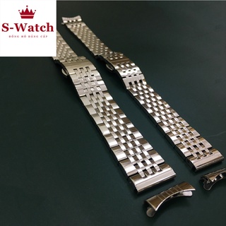 [FREESHIP] Dây đồng hồ kim loại đúc inox không rỉ 7 mắt thay thế cho T I S S O T size 12/14/16/18/19/20/22mm
