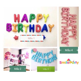 (Mẫu mới)Bóng chữ Happy Birthday Trang Trí Sinh Nhật