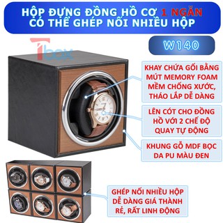 Hộp đựng đồng hồ cơ Automatic Hộp xoay đồng hồ cơ sử dụng động cơ Mabuchi Nhật bản loại 1 xoay 2 xoay