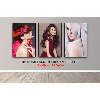 TRANH SALON TÓC DÁN TREO TƯỜNG SIÊU ĐẸP TRANG TRÍ TIỆM TÓC GIÁ SỈ K32 COLORLIFE
