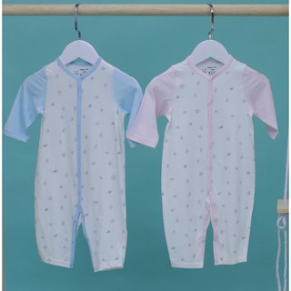 Bộ body dài tay cài thẳng bé gái và bé trai | Abbieoh | 0-12 Tháng | BD081 AW19