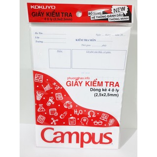 Giấy kiểm tra Campus 4 li Cấp 1