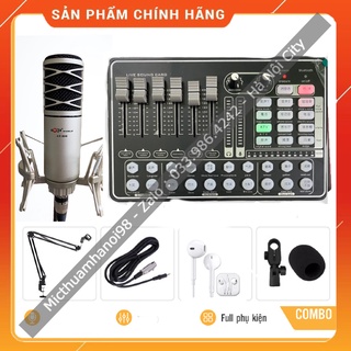 Combo Hát Thu Âm Livestream Sound Card H9 Mic AQTA AT808 . Giả Giọng Người Già , Trẻ Em , Autotune . Bảo Hành 12 Tháng