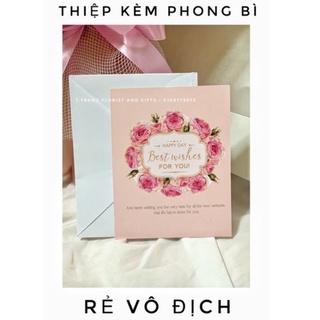 Thiệp chúc mừng kèm phong bao sang trọng