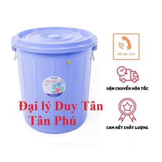Thùng nhựa tròn có nắp đựng nước Duy Tân 25-35-45-60-90-120-160 Lít