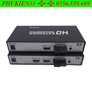 Bộ Kéo Dài HDMI Qua Dây Quang Xa 20KM KVM TCP/IP Hỗ Trợ 2 Cổng HDMI Có điều khiển từ xa