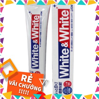 Kem đánh răng White &amp; White Nhật Lion 150g