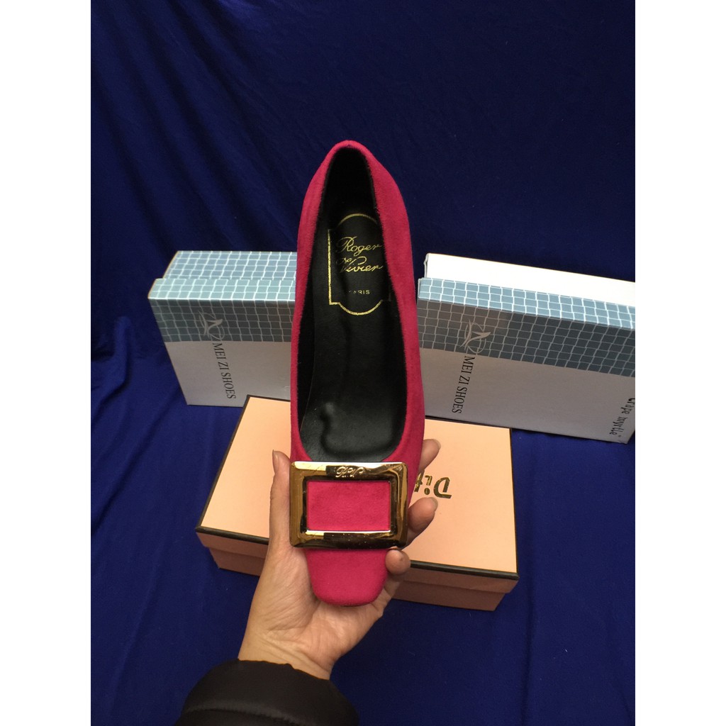 [FREE SHIP] Giày cao gót da lộn 5cm [Msp B2]
