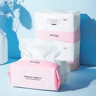 Cuộn Khăn Giấy Khô Dùng 1 Lần - Khăn Khô Tẩy Trang Cotton Siêu Mềm, Dai Kèm Túi Rút Trái Đào Tiện Lợi