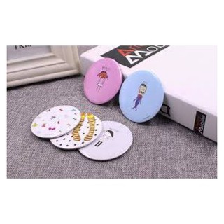 Gương cầm tay mini hàn quốc gương trang điểm bỏ túimeomeo