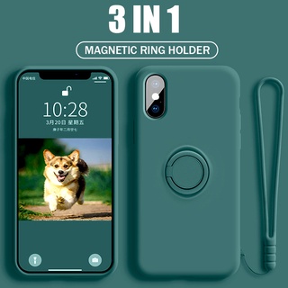 Ốp điện thoại có nhẫn đỡ từ tính cho iPhone 11 Pro Max X XS XR