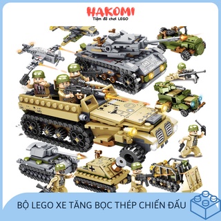 Lego Xe Tăng Bọc Thép, Mô Hình Lắp Ghép Quân Đội, Máy Bay Chiến Đấu 1062 Chi Tiết