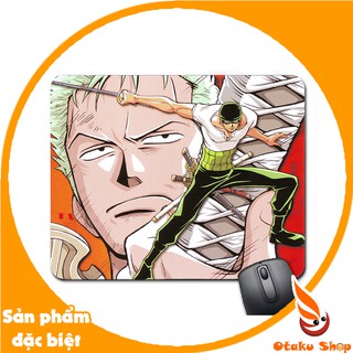 Lót chuột cao su, Bàn di chuột, mouse pad 20x24 Anime One Piece mẫu 4 - Zoro - One Piece