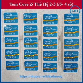Thay Tem Máy Tính Core i5 Thế Hệ 2, Tem Core i5 Thế Hệ 3 (Tem Core i5 Gen 2 / Tem Core i5 Gen 3) Tem Laptop Tem PC