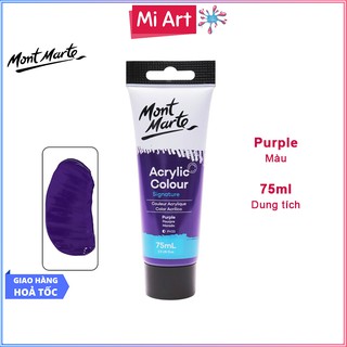 Màu Acrylic Mont Marte 75ml - Purple - Acrylic Colour Paint Signature 75ml (2.54oz) - MSCH7516