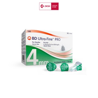 Kim bút tiêm insulin BD Ultra-Fine™ PRO 32Gx4mm Becton Dickinson dành cho người điều trị tiểu đường, hộp 100 cây