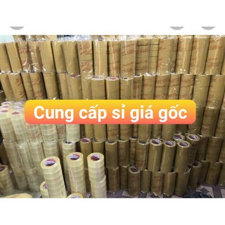 1 Cuộn Băng Keo Trong/vàng 100Y.1,2 ký/ 1 cây 6 cuộn - Đóng Gói Hàng