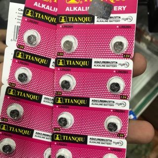 Vỉ  pin cúc áo Tianqiu đầu đũa AG4 LR626H 377A pin 626