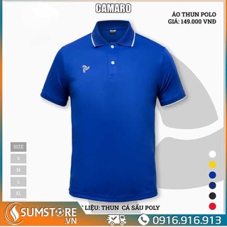 JP – Áo Thun Polo Thể Thao Nam Nữ Cao Cấp – Camaro Xanh Bích