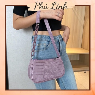 Túi đeo vai dây phối xích