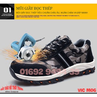 Giầy bảo hộ lao động thời trang VIC M06