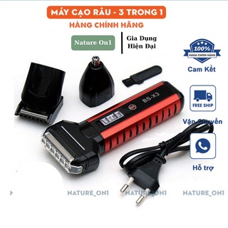 Máy Cạo Râu Kiêm Tông Đơ Cắt Tóc Đa Năng 3 Trong 1 Tiện Lợi, Cạo Râu Nhanh Chóng, Dễ Dàng Sử Dụng