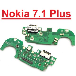 Cụm mạch sạc NOKIA 7.1 Plus kèm micro jack tai nghe charger port usb bo main mainboard cổng chân sạc thay thế