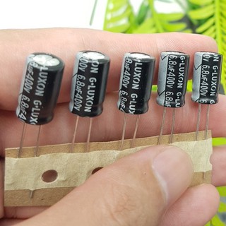COMBO 100 Tụ Hóa 6.8uF 400V 8x14MM Tụ Phân Cực Lọc Nguồn Cho Mạch Điện