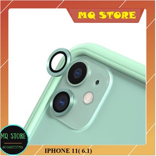IPHONE 11(6.1) ỐP VIỀN KÍNH BẢO VỆ CAMERA( VIỀN KIM LOẠI) CAO CẤP