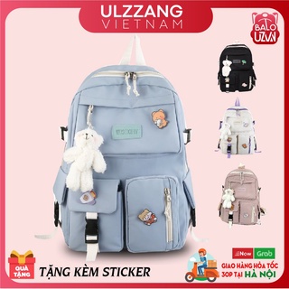Balo nữ đi học dễ thương làm cặp sách, túi xách thời trang Ulzzang Hàn Quốc
