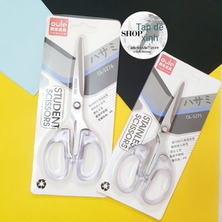 Kéo Oule cán trong suốt office 3 kích cỡ nhỏ trung lớn thủ công diy handmade lovebox thiệp tiện dụng scissor