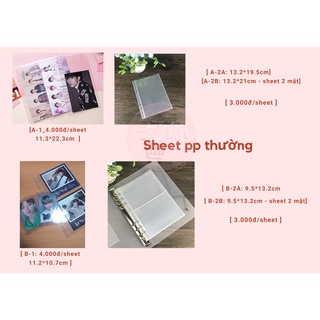 Trang lẻ đựng card A5 6 còng - Sheet PP A5