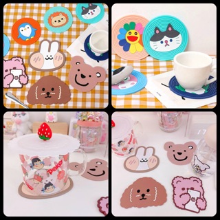 Miếng lót nồi xoong cách nhiệt cực tốt - Đế lót cốc, ly nhiều hình siêu cute - Quà tặng xinh giá cực rẻ