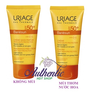 Kem chống nắng URIAGE Bariésun Crème Visage SPF50+ 50ml (Bill Pháp Nội Địa)