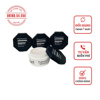 Sáp vuốt tóc FAMOCHI CLAY WAX 100gr tạo kiểu giữ nếp cho tóc. HÀNG CHÍNH HÃNG