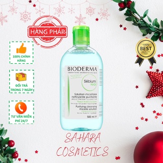 Dung dịch làm sạch và tẩy trang công nghệ Micellar Bioderma Sebium H2O 100 - 500ml dành cho da hỗ hợp đến da dầu