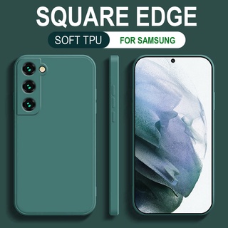 Ốp điện thoại mềm cạnh vuông màu trơn cho Samsung Galaxy S20 FE S21 Plus Note 20 Ultra