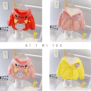 GIÁ SỈ  Sỉ 1 ri 12c đủ màu đủ size áo khoác gió LỢN CON cho bé từ 7 -32kg