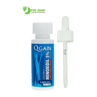 Tinh chất bôi tóc QGain 5% dung dịch cho nam, ngăn rụng hói và mọc tóc, mày, râu