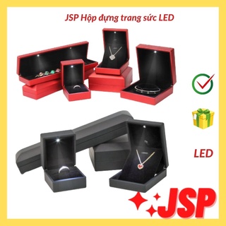 Hộp đựng trang sức có đèn Led hộp đựng nhẫn dây chuyên lăc tay hộp đựng nữ trang có đèn JSP