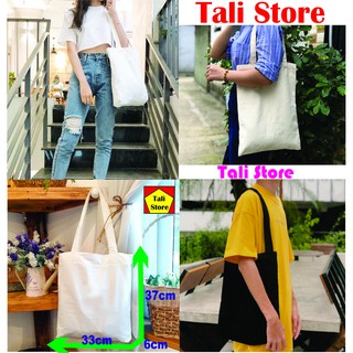 Túi ToTe Vải Canvas Mềm Trơn Dày Dặn