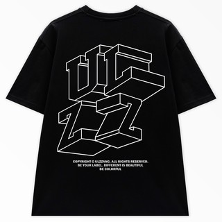 Áo phông tay lỡ local brand ULZZ ulzzang 3d line unisex dáng rộng U-12