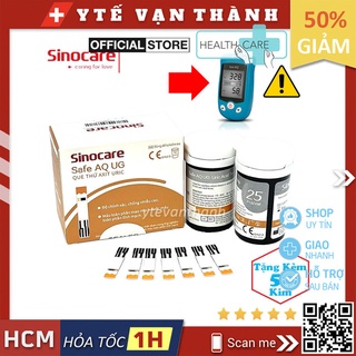 ✅ [TẶNG 50 KIM] Que Thử Acid Uric- Safe AQ UG, (Máy 2 Trong 1) -VT0363