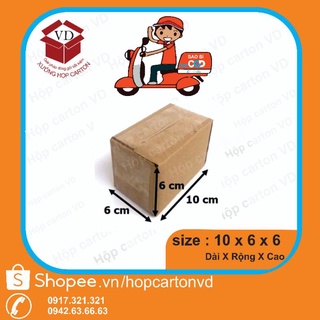 Combo 50 hộp carton 10*6*6