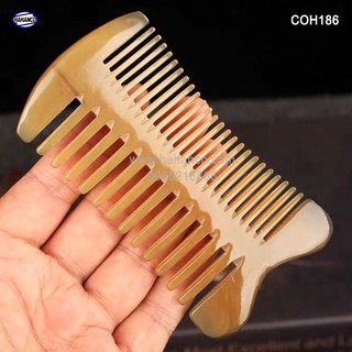 Lược sừng xuất nhật đa năng - răng thưa và mau (Size: S - 10cm) (COH186) HAHANCO