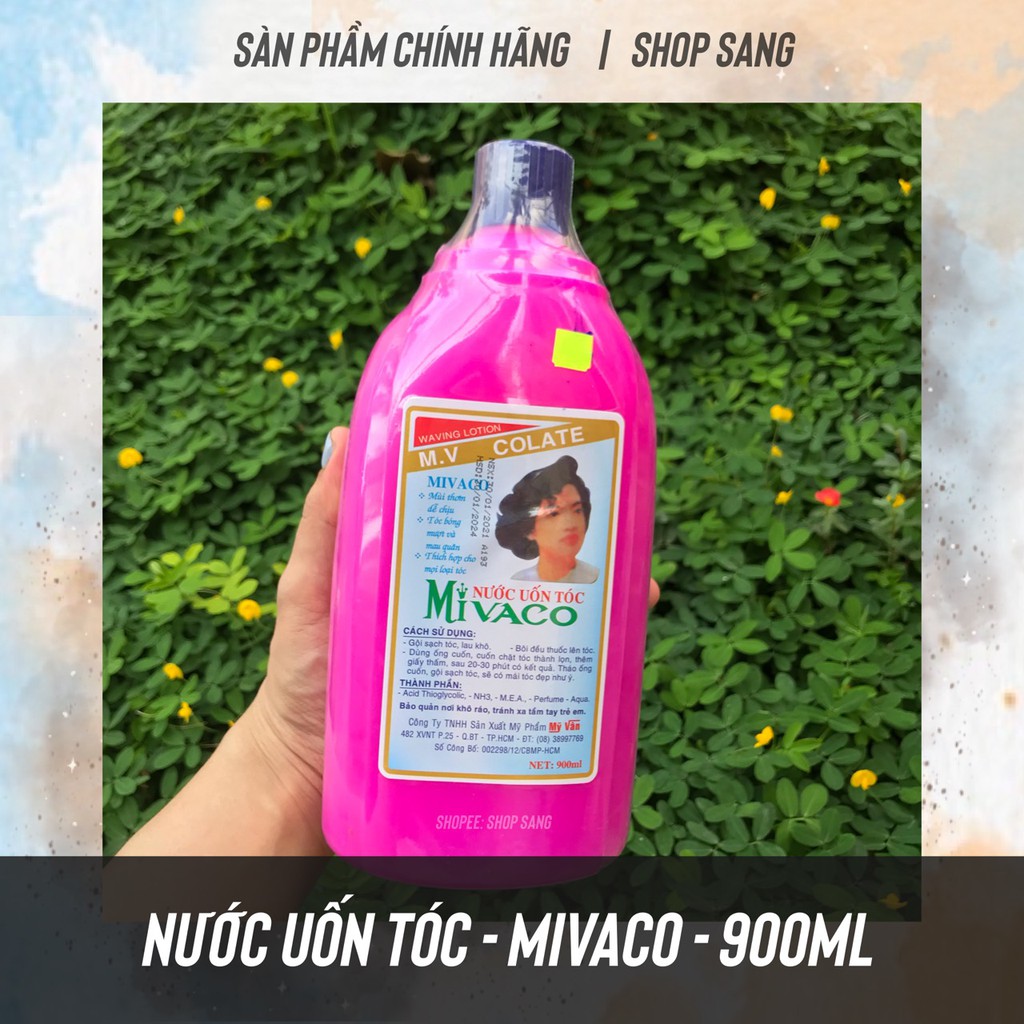 [900ml] Thuốc uốn lạnh Mivaco dung dịch uốn tóc lạnh chuyên thợ