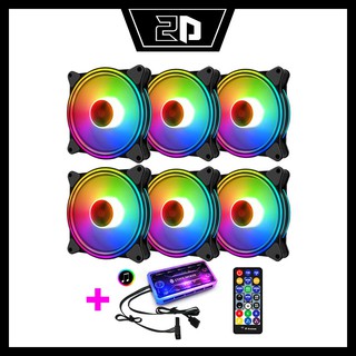 Quạt Coolmon M1 LED RGB (Quạt lẻ/ Bộ đầy đủ Hub và Remote)