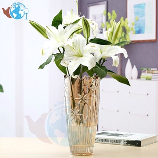 Bình bông lọ hoa trang trí LỌ BẦU sang trọng cao cấp 30 cm-lọ hoa trang trí