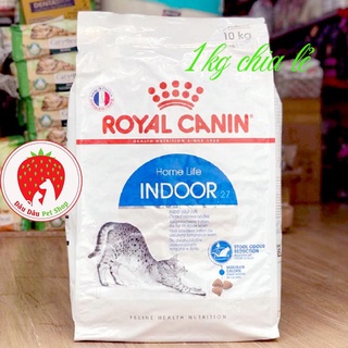 [ Bán sỉ ] THỨC ĂN CHO MÈO ( GÓI 1KG CHIA LẺ ) INDOOR CHO MÈO ÍT VẬN ĐỘNG
