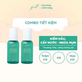 Bộ đôi Toner kiềm dầu thoáng da cả ngày-100% cấp HA căng da ngừa mụn-Toner Cân Bằng GUO(2chai*100ml)